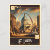 ミズーリ州セントルイス |ヴィンテージ ポストカード (正面)
