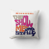 ミズーリ州ニックネームワードアート クッション (正面)
