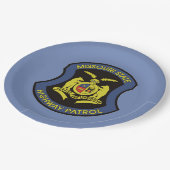 ミズーリ州ハイウェイのパトロールラージ ペーパープレート (アングル)