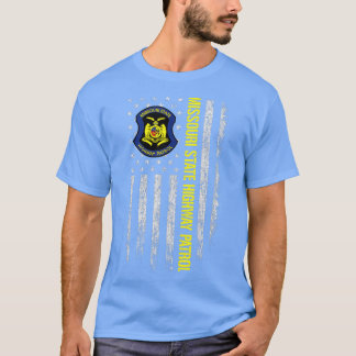 ミズーリ州ハイウェイ巡視米国国旗1 Tシャツ