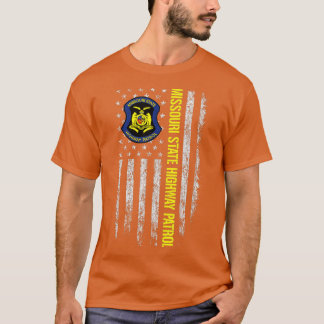 ミズーリ州ハイウェイ巡視米国国旗 Tシャツ