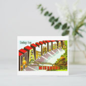 ミズーリ州ハンニバルからのヴィンテージの挨拶 ポストカード (スタンド正面)