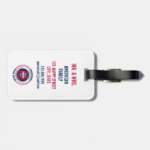 ミズーリ州パーソナライズされたギフト荷物タグ ラゲッジタグ (裏面横)