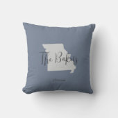 ミズーリ州ファミリーネーム装飾用クッション クッション (正面)