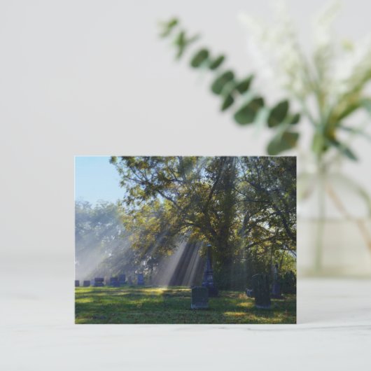 ミズーリ州フォートオサージュにある歴史的なシブリー墓地 ポストカード (スタンド正面)