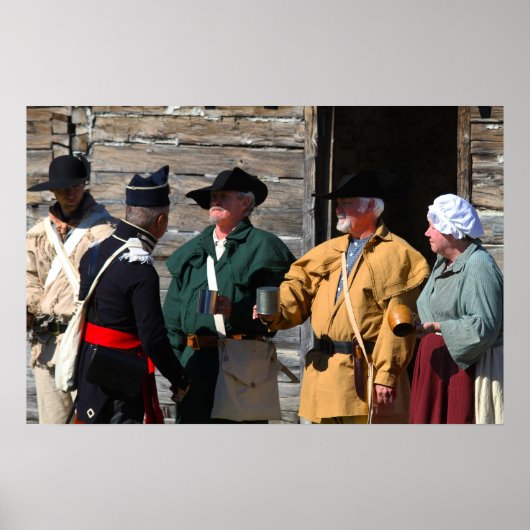 ミズーリ州フォートオサージュのウイスキー配給量(24x16) ポスター (正面)