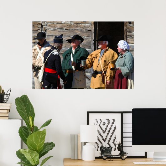 ミズーリ州フォートオサージュのウイスキー配給量(8x12) ポスター (ホームオフィス)