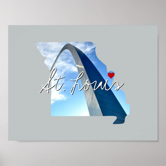 ミズーリ州写真の挿入と町名 ポスター (正面)