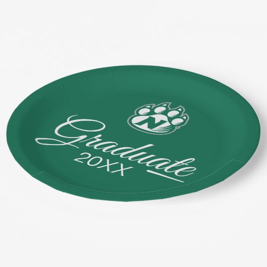 ミズーリ州北部州卒業 ペーパープレート (アングル)