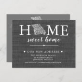 ミズーリ州引っ越しアナウンスはがき 案内ポストカード (正面/裏面)