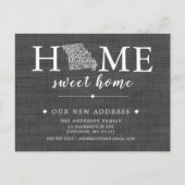 ミズーリ州引っ越しアナウンスはがき 案内ポストカード (正面)