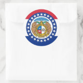 ミズーリ州旗のシール ラウンドシール (バッグ)