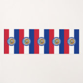 ミズーリ州旗を持つ愛国的なヨガマット ヨガマット (正面(横))