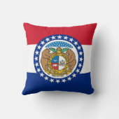 ミズーリ州旗アメリカのモージョピロー クッション (裏面)