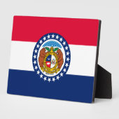 ミズーリ州旗デザイン フォトプラーク (側面)