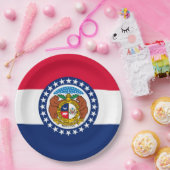 ミズーリ州旗デザイン ペーパープレート (パーティー)