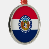 ミズーリ州旗デザイン メタルオーナメント (右)