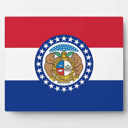 ミズーリ州旗プラーク フォトプラーク (正面)