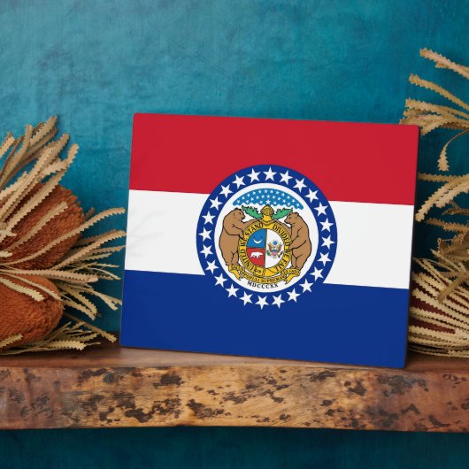 ミズーリ州旗プラーク フォトプラーク (側面)