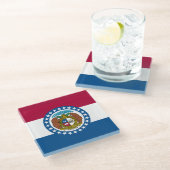 ミズーリ州旗 ガラスコースター (アングル)