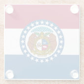 ミズーリ州旗 ガラスコースター (裏面)