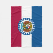 ミズーリ州旗 フリースブランケット (正面)