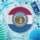 ミズーリ州旗 ペーパープレート (パーティー)