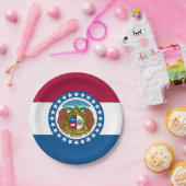 ミズーリ州旗 ペーパープレート (パーティー)