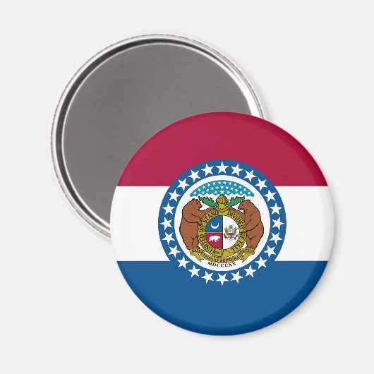 ミズーリ州旗 マグネット (正面/裏面)