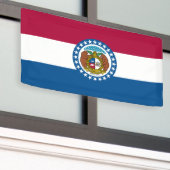 ミズーリ州旗 横断幕 (ビルの外側)