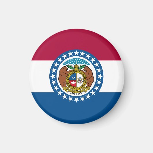 ミズーリ州旗USA マグネット (正面)