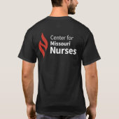 ミズーリ州看護師センター 黒Tシャツ Tシャツ (裏面)