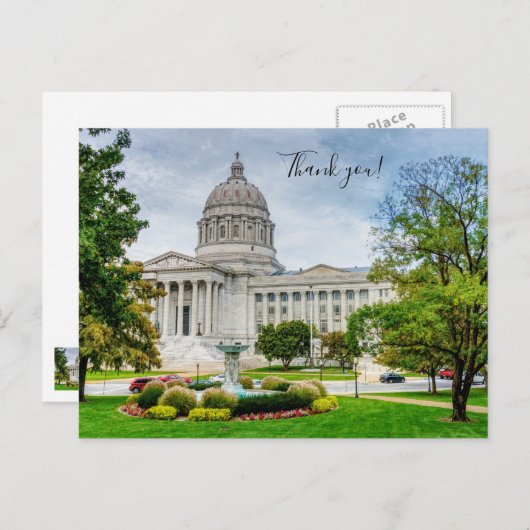 ミズーリ州議会議事堂ありがとう ポストカード (正面/裏面)