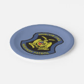 ミズーリ州高速道路警備 ペーパープレート (アングル)