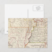 ミズーリ州、イリノイ州、ケンタッキー州、テネシー州、アラバマ州、ミシシッピ州、アーカンソー州 ポストカード (正面/裏面)