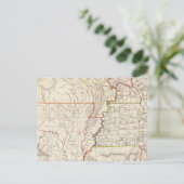 ミズーリ州、イリノイ州、ケンタッキー州、テネシー州、アラバマ州、ミシシッピ州、アーカンソー州 ポストカード (スタンド正面)