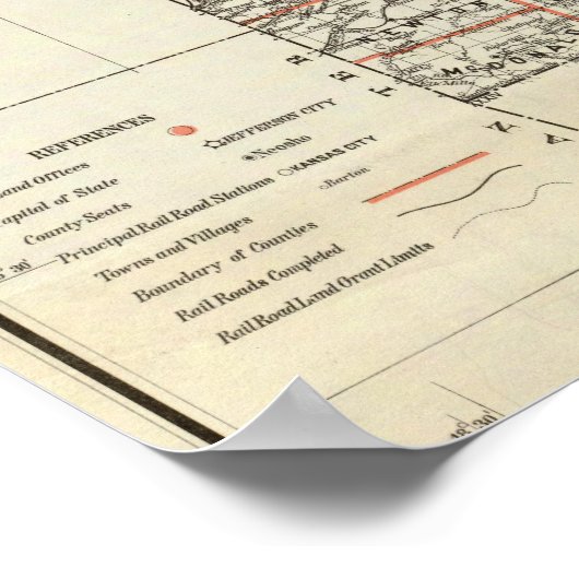 ミズーリ州 ポスター (角)