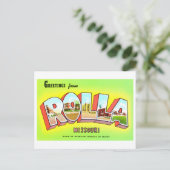 ミズーリ州Rollaからのヴィンテージの挨拶 ポストカード (スタンド正面)