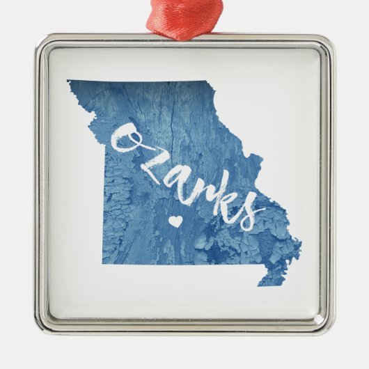 ミズーリ木目オザーク メタルオーナメント (正面)