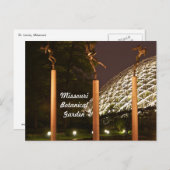 ミズーリ植物園の天使の彫刻 ポストカード (正面/裏面)