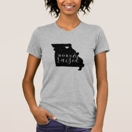 ミズーリ生まれと浮き上がり州ティー Tシャツ