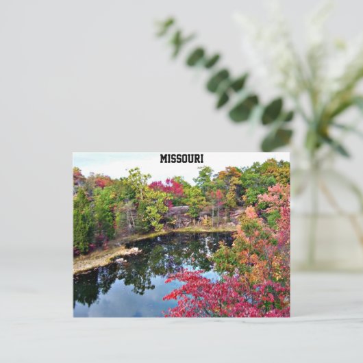 ミズーリ秋写真 ポストカード (スタンド正面)
