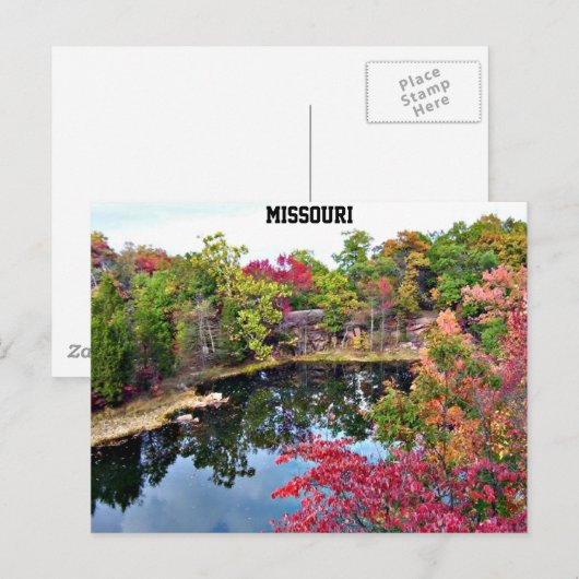 ミズーリ秋写真 ポストカード (正面/裏面)
