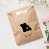 ミズーリ結婚式の引き出物トリートサックス、抱き枕 フェイバーバッグ (封をした状態)