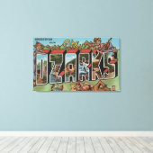 ミズーリ語 – オザーク語 – 大きな文字のシーン キャンバスプリント (インサイチュ (ウッドフロア))