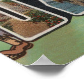 ミズーリ語 – オザーク語 – 大きな文字のシーン ポスター (角)