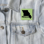 ミズーリ遠くにホーム州ボタンバッジピンから 缶バッジ (インサイチュ)