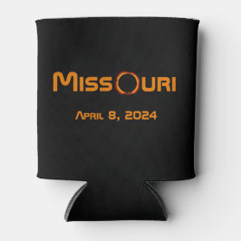 ミズーリ2024年太陽の皆既食 缶クーラー