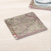 ミズーリ7 スクエアペーパーコースター (アングル)