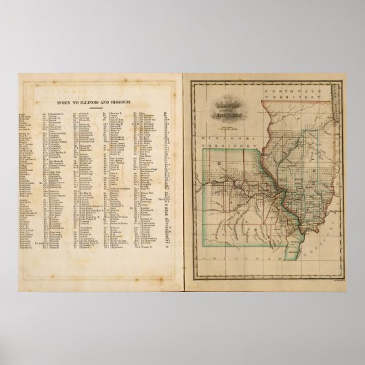ミズーリ,イリノイ ポスター (正面)